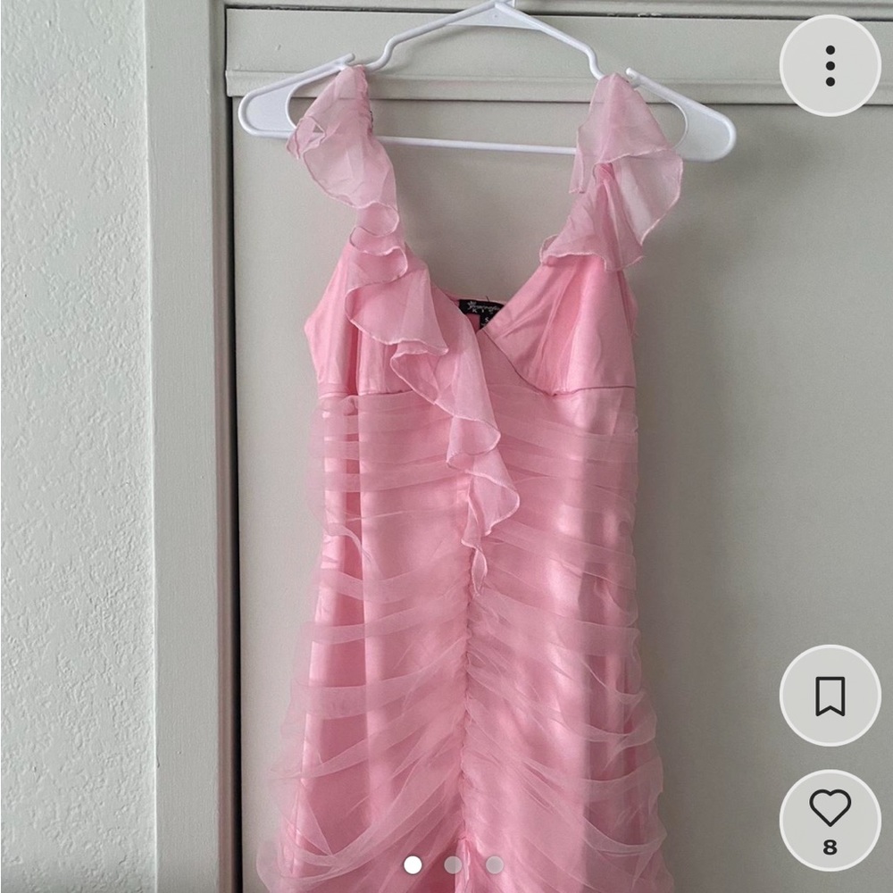 NWT Generation Kiss Pink Ruffle Dolls Kill Dress XL